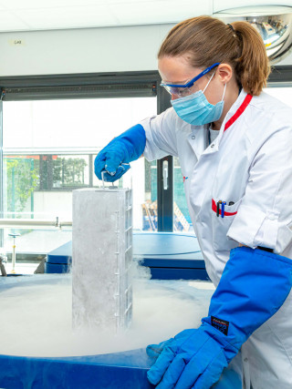 Wetenschappelijk medewerker aan het werk